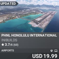 PHNL Honolulu International Airport by iniBuilds. USD $19.99