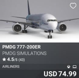 PMDG 777-200ER by PMDG Simulations. USD $74.99
