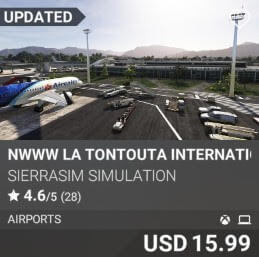 NWWW La Tontouta International Airport by Sierrasim Simulation. USD $15.99