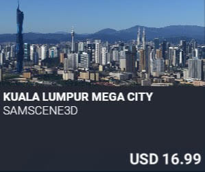 Kuala Lumpur Mega City by SamScene3D. USD $16.99