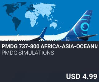 PMDG 737-800 Africa-Asia-Oceania Livery Pack by PMDG Simulations. USD $4.99