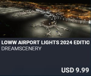 LOWW Airport Lights 2024 Edition by DreamScenery. USD $9.99