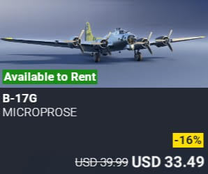 B-17G by Microprose. USD $39.99 (on sale for 33.49)