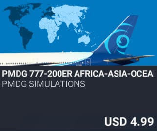 PMDG 777-200ER Africa-Asia-Oceania Livery Pack by PMDG Simulations. USD $4.99