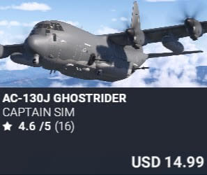 AC-130J Ghostrider by Captain Sim. USD $14.99