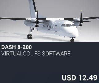 DASH 8-200 by Virtualcol FS Software. USD $12.49