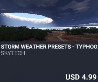 Storm Weather Presets - Typhoons by SkyTech. USD $4.99