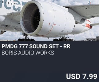 PMDG 777 Sound Set - RR by Boris Audio Works. USD $7.99