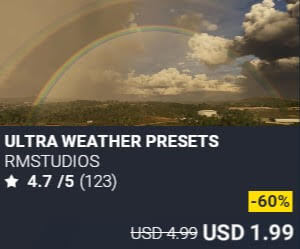 ULTRA WEATHER PRESETS by RmStudios. USD $4.99