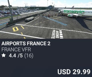 Airports FRANCE Pack #2 by France VFR. USD $29.99