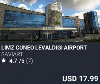 LIMZ Cuneo Levaldigi Airport by SaviArt. USD $17.99
