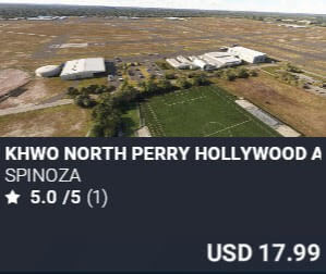 KHWO NORTH PERRY HOLLYWOOD AIRPORT by SPINOZA. USD $17.99