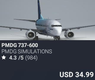 PMDG 737-600 by PMDG Simulations. USD $34.99