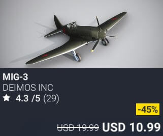 MiG-3 by DeimoS Inc.. USD $19.99 (on sale for 10.99)