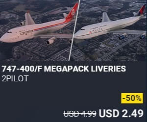 747-400/F MEGAPACK LIVERIES by 2Pilot. USD $4.99 (on sale for 2.49)