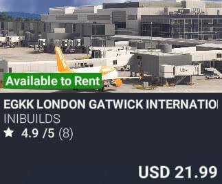EGKK London Gatwick International by iniBuilds. USD $21.99