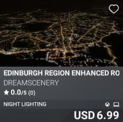 Edinburgh Region Enhanced Road Lights by Dreamscenery. USD $6.99