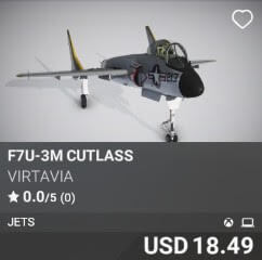 F7U-3M Cutlass by Virtavia. USD $18.49