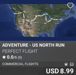 ADVENTURE - US NORTH RUN by Perfect Flight. USD $8.99