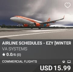 Airline Schedules - EZY [Winter 2025] by VA SYSTEMS. USD $15.99