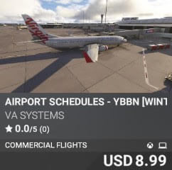 Airport Schedules - YBBN [Winter 2025] by VA SYSTEMS. USD $8.99