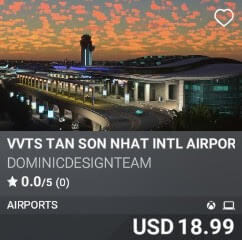 VVTS TAN SON NHAT INTL AIRPORT V2 by DOMINICDESIGNTEAM. USD $18.99