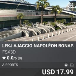 LFKJ Ajaccio Napoleon Bonaparte by FSX3D. USD $14.99