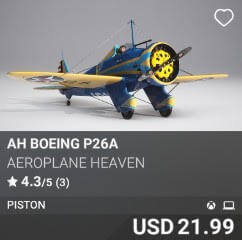 AH Boeing P26A by Aeroplane Heaven. USD $21.99