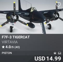F7F-3 Tigercat by Virtavia. USD $14.99