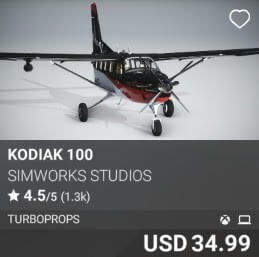 Kodiak 100 by SimWorks Studios. USD $34.99