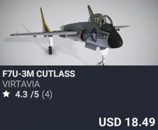 F7U-3M Cutlass by Virtavia. USD $18.49