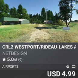 CRL2 Westport/Rideau-Lakes Airport by NetDesign. USD $4.99