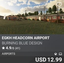 EGKH Headcorn Airport by Burning Blue Design. USD $12.99