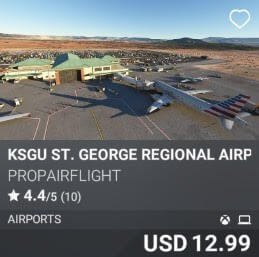 KSGU St. George Regional Airport by PropairFlight. USD $12.99