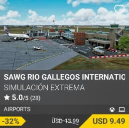 SAWG Rio Gallegos International Airport by Simulaci?n Extrema. USD $13.99 (on sale for 9.49)