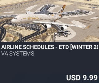 Airline Schedules - ETD [Winter 2025] by VA SYSTEMS. USD $9.99