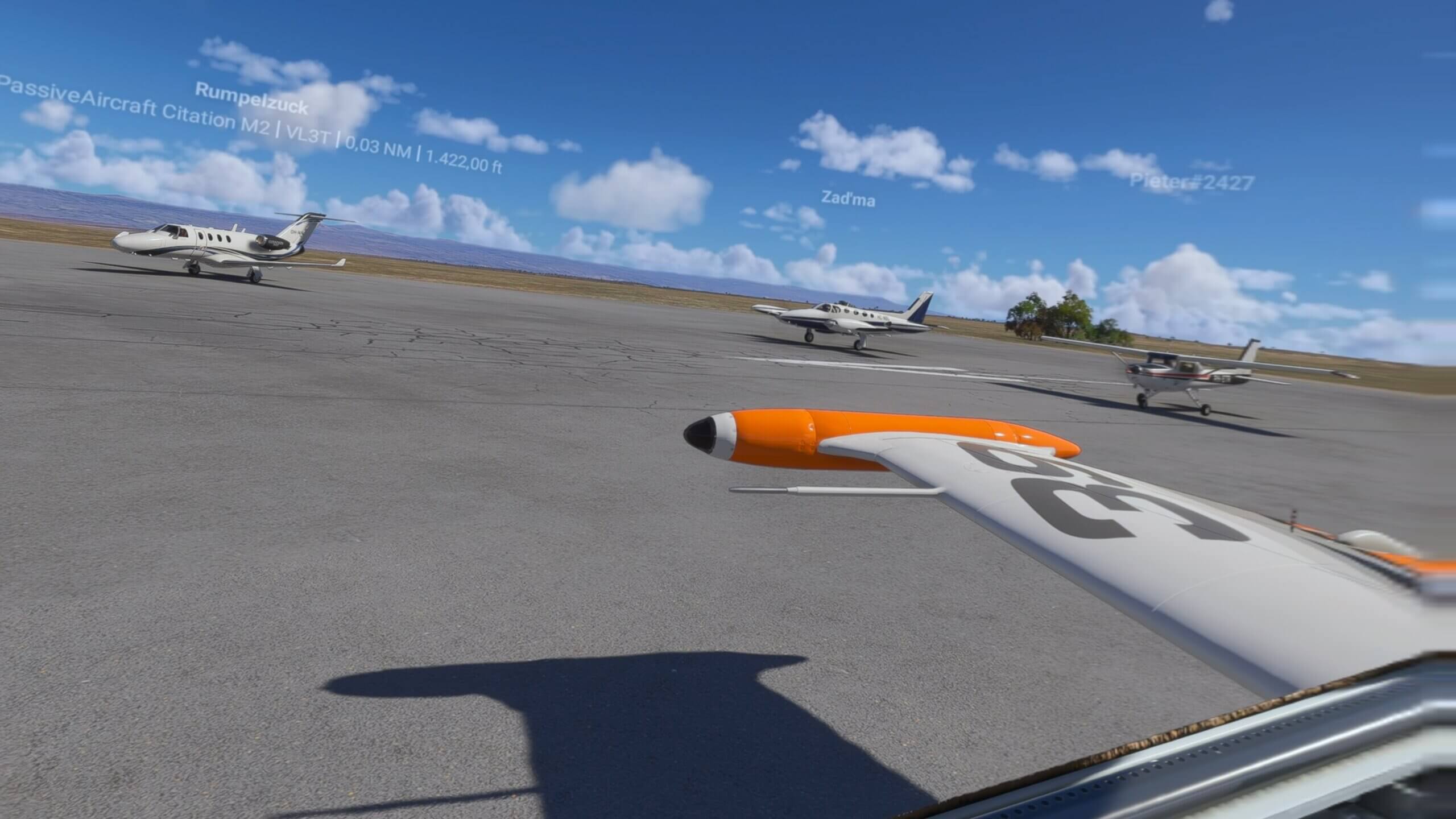 Community fly-in Friday group flight screenshot