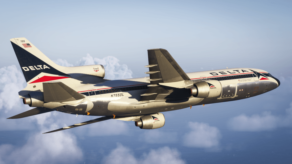 iniBuilds Tristart plane in the sky