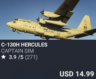 C-130H Hercules by Captain Sim. USD $14.99