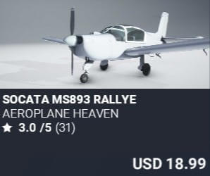 Socata MS893 Rallye by Aeroplane Heaven. USD $18.99
