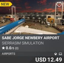 SABE Jorge Newbery Airport by Sierrasim Simulation. USD $12.49