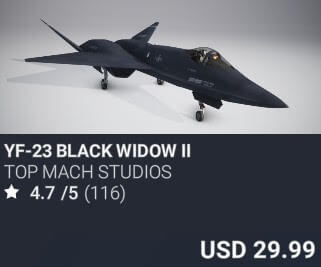 YF-23 BLACK WIDOW II by Top Mach Studios. USD $29.99