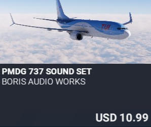 PMDG 737 Sound Set by Boris Audio Works. USD $10.99
