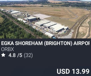 EGKA Shoreham (Brighton) Airport by Orbx. USD $13.99
