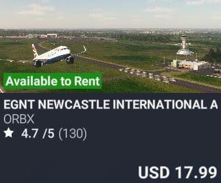 EGNT Newcastle International Airport by Orbx. USD $17.99