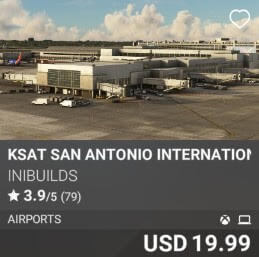 KSAT San Antonio International Airport by iniBuilds. USD $19.99