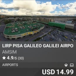 LIRP Pisa Galileo Galilei Airport by AmSim. USD $14.99