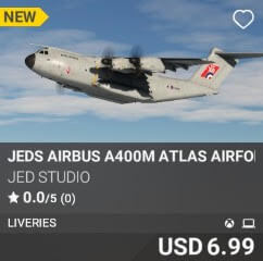 JEDS Airbus A400M Atlas AirForce Liveries by JED Studio. USD $6.99