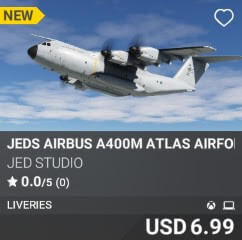JEDS Airbus A400M Atlas AirForce Liveries2 by JED Studio. USD $6.99