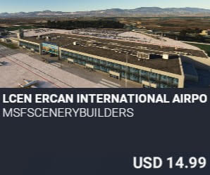 LCEN Ercan International Airport by MSFScenerybuilders. USD $14.99